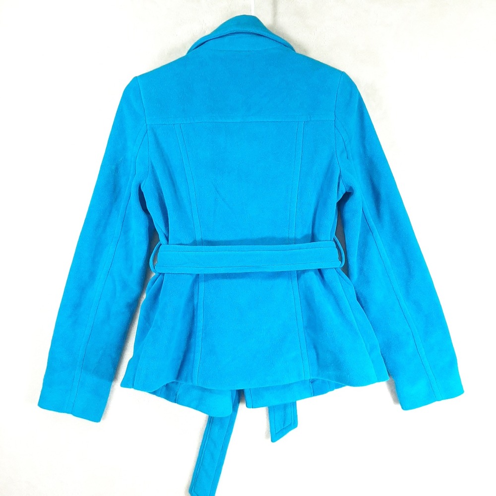Old Navy Womens Blue Double Breasted Belted Pea Coat Jacket XS - Picture 5 of 11